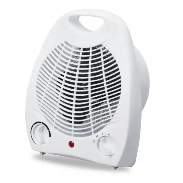 Aeroterma electrica 2000W cu termostat si ventilație aer rece, protectie la supraincalzire - imagine 2