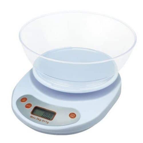 Cântar de bucătărie, 5 kg, cu bol plastic - imagine 3
