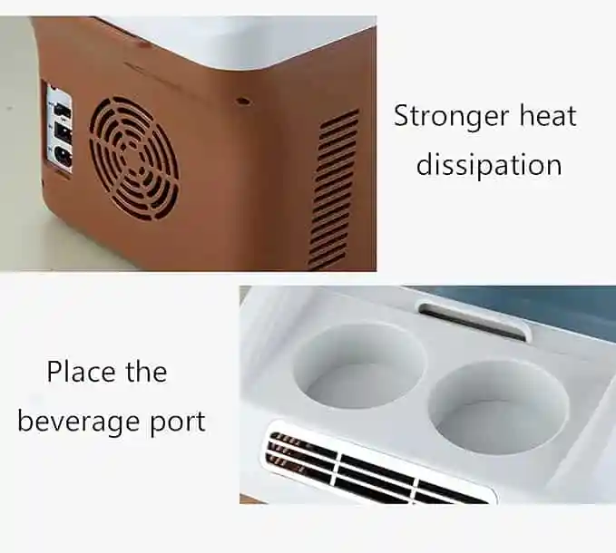 Frigider portabil 15L pentru mașină și casă – alimentare 12V/220V - imagine 3
