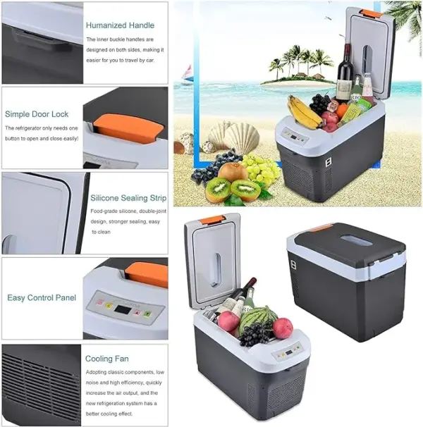 Mini frigider auto 25L, 12V DC / 220V AC - imagine 6