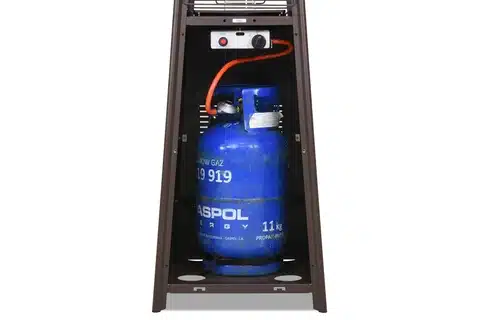 Incalzitor terasa gaz piramidă, negru - imagine 3