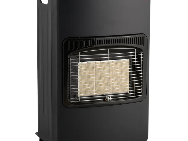 Soba pe gaz GPL, aprindere piezo-electrica, 4200W, roti, Negru