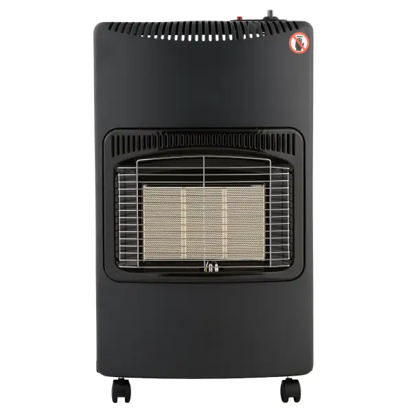 Soba pe gaz GPL, aprindere piezo-electrica, 4200W, roti, Negru - imagine 3