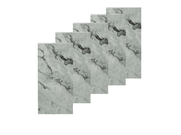 Set 10x Tapet Marmura Premium 3D , autoadeziv, waterproof, design modern, usor de montat, 30×60 cm, alb marmura