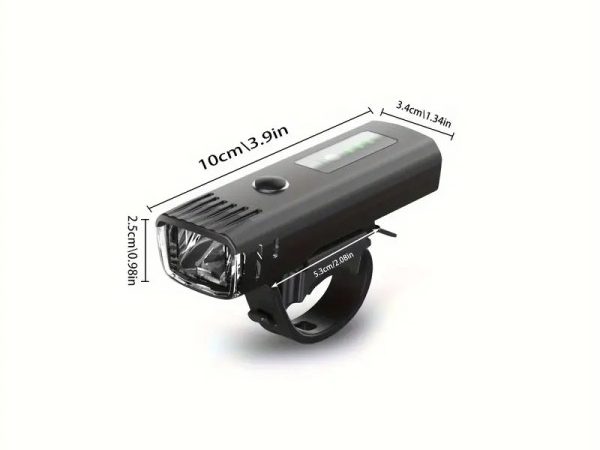 Far bicicletă LED cu senzor lumină, USB, reîncărcabil – lumină frontală pentru ciclism, vizibilitate sporită noaptea