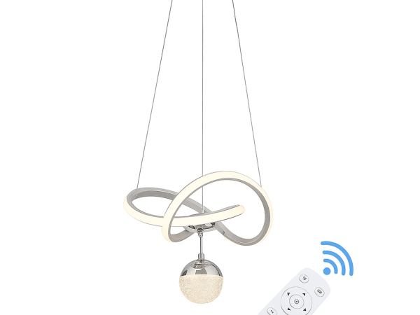 Lustră LED Spiralată , Dimabilă, Alb/Negru, Design Modern