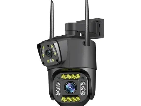 Camera de Supraveghere IP wifi Dubla Inteligenta 360, wifi, cablu lan 4K, 8 MP. 1080P, Zoom Optic