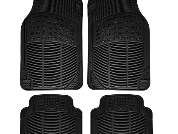 Set 4 covorase auto, PVC, Negru universale cu instalare rapida