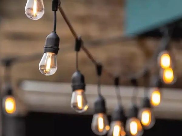 ghirlanda 5m IP65 si 10 becuri LED alb cald