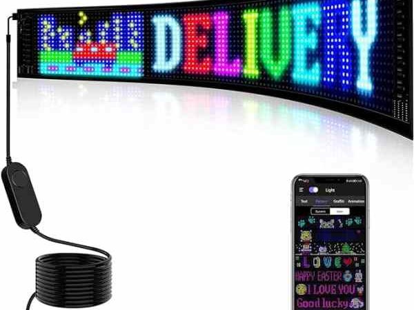reclama luminoasa rgb Controlul aplicației Panou LED Flexible USB LED Semne auto programabile Mesaj de derulare personalizat Afișaj digital Panou cu matrice LED