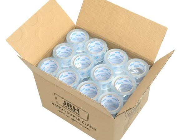 72 buc Banda adeziva transparenta latime 48mm x 82m lungime