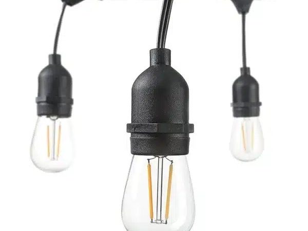 Ghirlanda luminoasa pentru gradina 10m, lumina calda (3000 K), protectie IP44, 10 becuri LED exterior