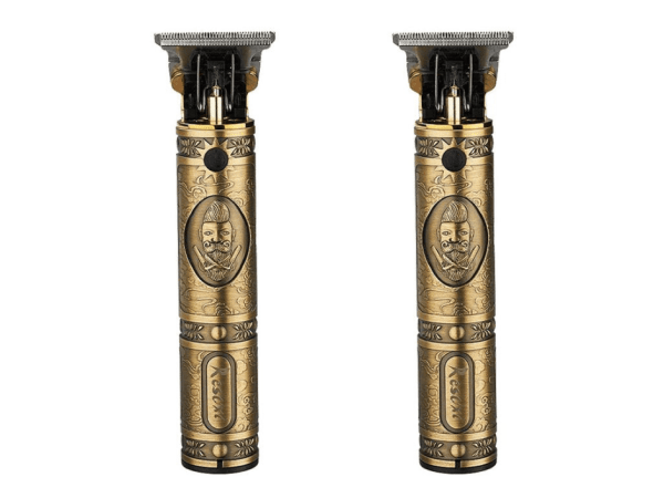 Set x2 Aparat Masina de Tuns, Ras cu precizie pentru Contur fara Fir, Lame din Inox Incarcare USB