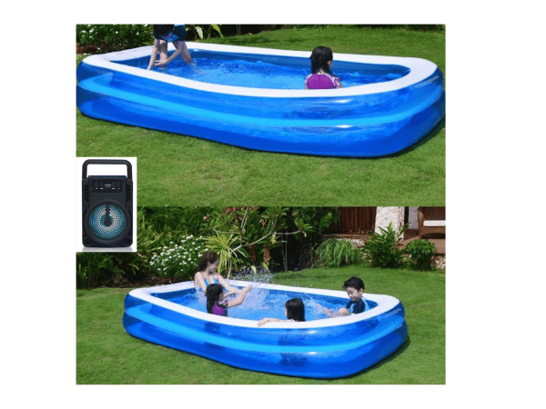 Pachet Piscina gonflabila 201x150x51cm + Boxa portabila CADOU