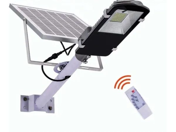 Proiector LED Stradal, Rezistent La Apa IP67, Cu Panou Solar, 100W, 220LED, Cu Telecomanda