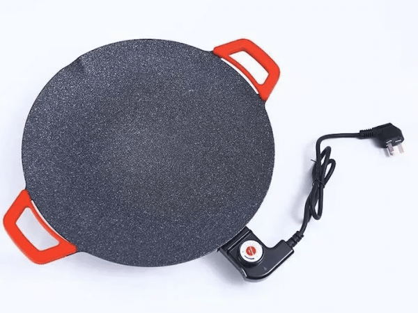 tigaie tip gratar electric Pexor 40 CM, Gatire fara ulei, Interior-Exterior, Aluminiu