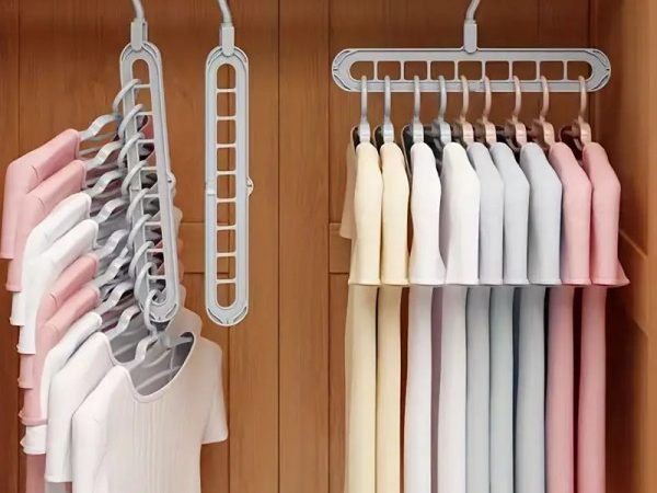 Umerașe Pliabile cu 9 Găuri, Economisitoare de Spațiu, Organizare Haine