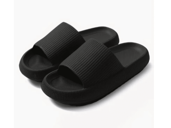 Șlapi negri din spumă EVA Ultra Ușori & Super Confortabili