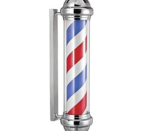 Sigla Barber Shop Reclama luminoasa frizerie Barber Pole 85 cm