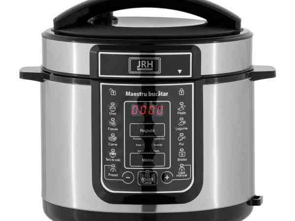 Multicooker 6l, 900W, 15 programe, negru-argintiu