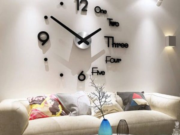 Un ceas de perete unic care atrage atenția și luminează casa! 70×120 cm