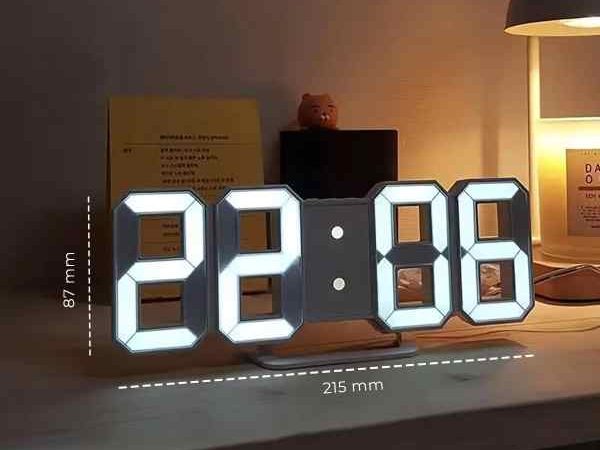 Ceas digital cu ecran LED si cifre mari, LTC04 3D