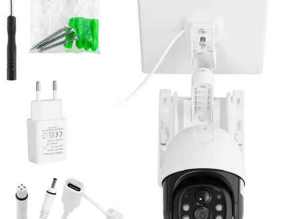 Cameră ip solar de supraveghere 4G cu panou solar portabil 5m, camere de supraveghere cu video, fără fir, pentru exterior/enterior