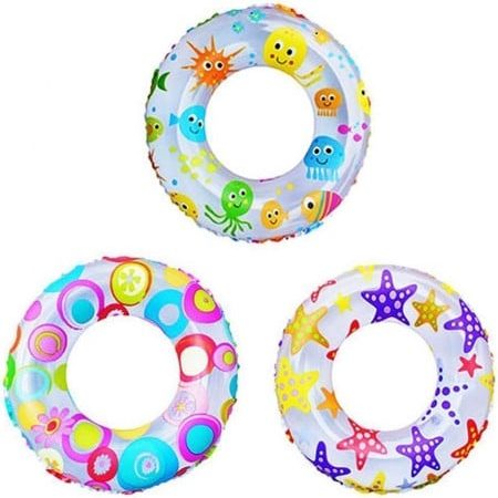 Colac de inot Intex, plastic, multicolor, 82 cm