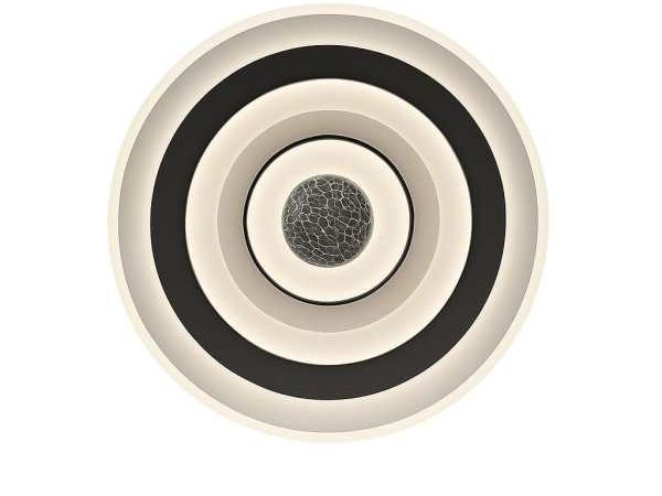 lustra led Plafonieră LED Modernă Circulară cu Design Organic – 50 cm, 200w, Alb Negru
