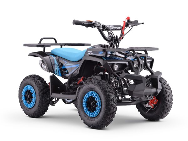 Quad pe benzină pentru copii Explorer albastru - 50cmc