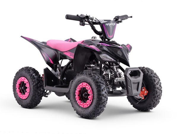 Quad electric pentru copii Raptor roz - 800W