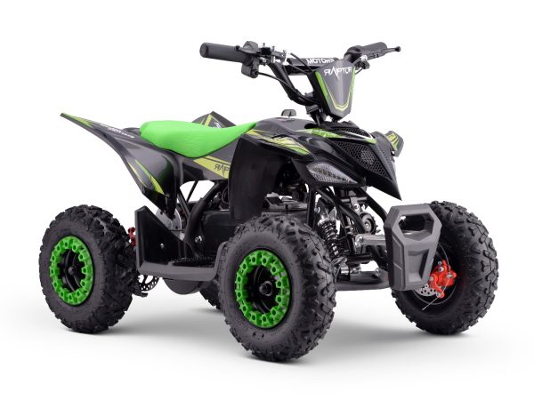 Quad electric pentru copii Raptor verde - 800W