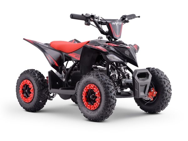 Quad electric pentru copii Raptor roșu - 800W