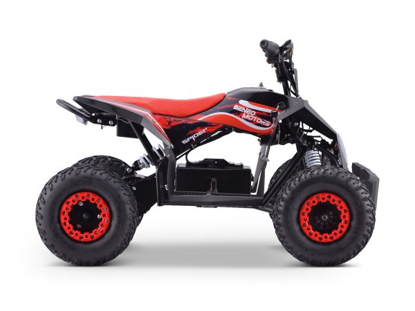 Quad electric pentru copii SPIDER roșu - 1000W