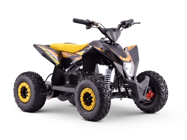 Quad electric pentru copii SPIDER galben - 1000W