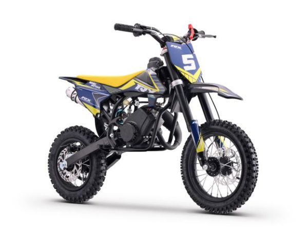 Motocross pe benzină pentru copii Cross TRX galben– 60cm3