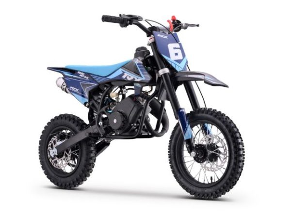 Motocross pe benzină pentru copii Cross TRX albastru – 60cm3