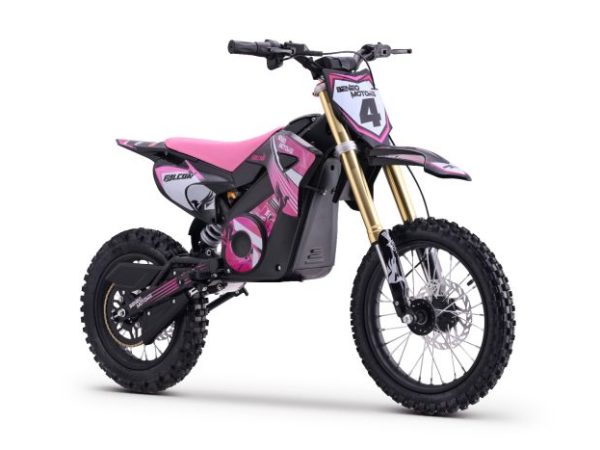 Motocross electric pentru copii și adolescenți Falcon roz - 1600W