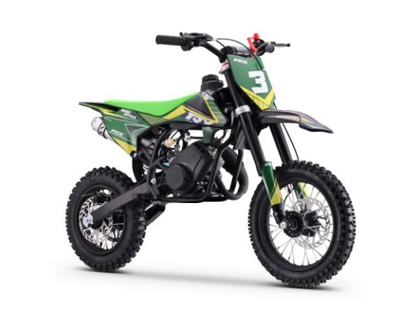Motocross pe benzină pentru copii Cross TRX verde – 60cm3