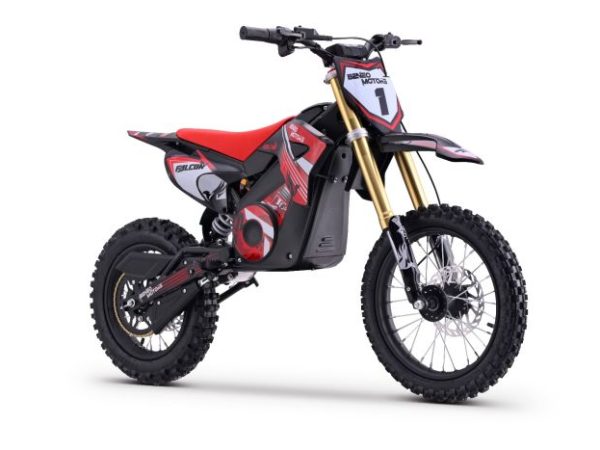 Motocross electric pentru copii și adolescenți Falcon roșu - 1600W