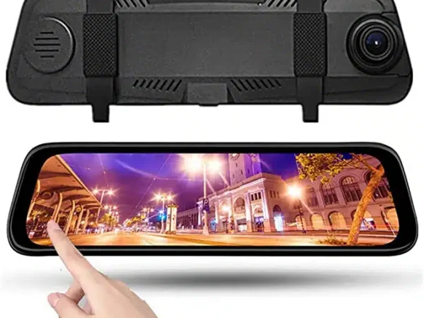9.66inch 1080p Dual Lens Touchable Screen Car Recorder With Back-up Camera Function Hd Night Vision