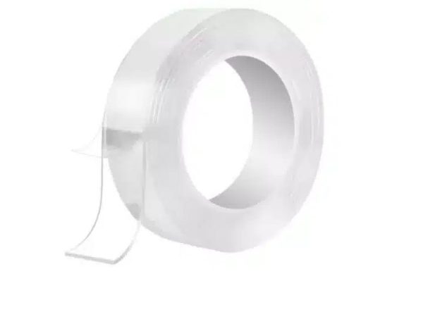 Banda dublu adeziva, reutilizabila, 3 cm latime, 3 m lungime, transparenta