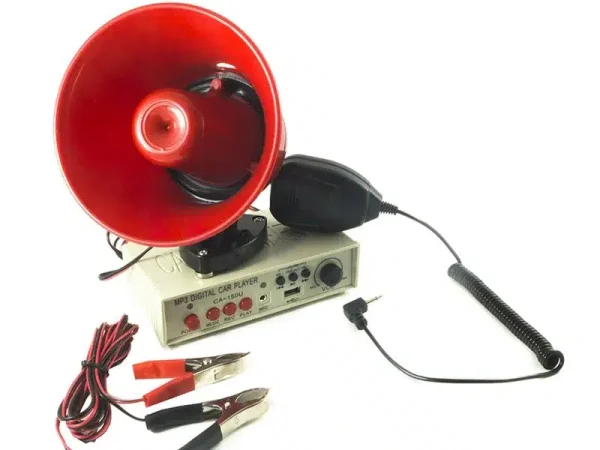 Portavoce Auto, Putere 25 W , Prindere Magnetica , Microfon Detasabil , USB