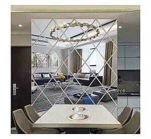 Set 10 Oglinzi Design ROMB – Oglinzi Decorative Acrilice Cristal – Diamant – Fagure