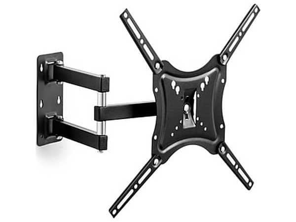 Suport TV de perete HDL-117B-2, Doua brate, Reglabil, 14-55, Negru