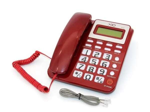 Telefon fix Oho 5005, FSK/DTMF, calculator, calendar, memorie, Alb
