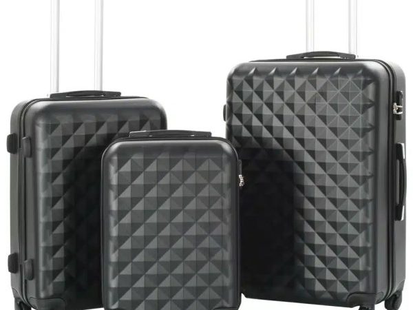 set Valize de călătorie Trolere 20/24/28inch cu roți gri