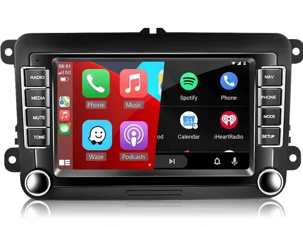 Navigatie VW Volkswagen 8inch apple ios car play Passat B6, B7, Golf 5, 6, Jetta, Polo, Touran, Tiguan, Skoda Octavia 2, Fabia, Rapid, Seat Leon, Altea, AUTONAV PLUS Android G
