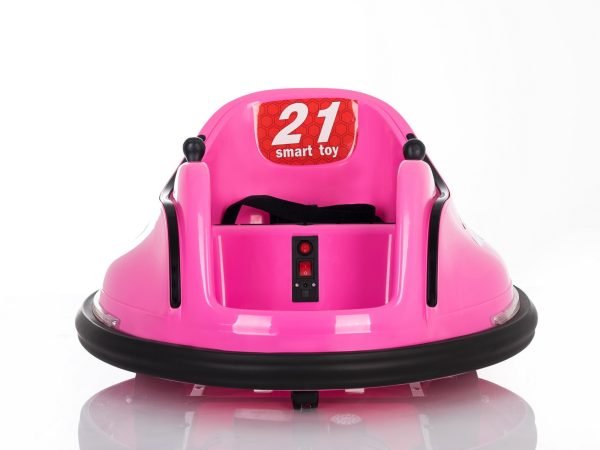 Vehicul electric pentru copii RIRIDRIVE 12V roz, potrivit pentru utilizare în interior și exterior, telecomandă de 2,4 Ghz, iluminare cu LED, control cu joystick, motor 2 X 15W