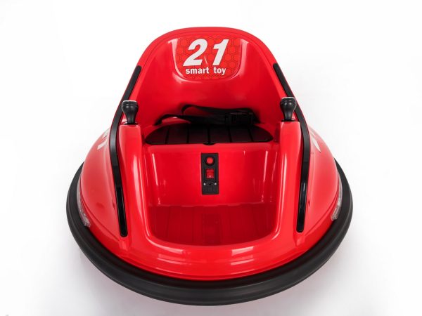 Vehicul electric pentru copii RIRIDRIVE 12V roșu, potrivit pentru utilizare în interior și exterior, telecomandă de 2,4 Ghz, iluminare cu LED, control cu joystick, motor 2 X 15W